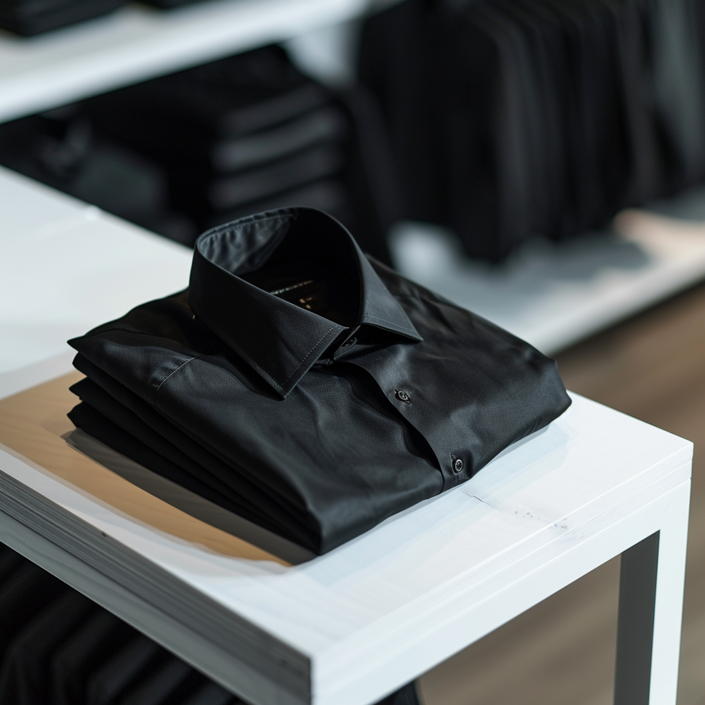 Black Dress Shirt ( Fitted)